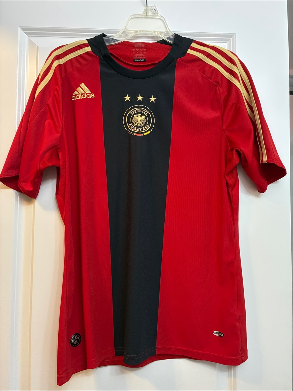 Vintage 2007 Germany Red & Black Soccer/Football Jersey